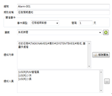 專案預警通知